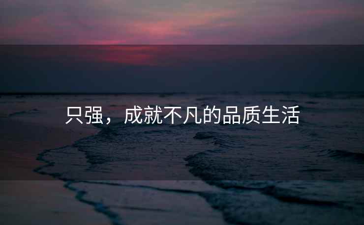 只强，成就不凡的品质生活