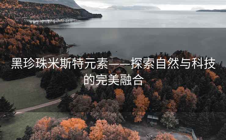 黑珍珠米斯特元素——探索自然与科技的完美融合